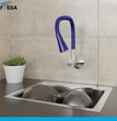 Fossa Brass Sink Cock with Dual Flow Kitchen Faucet with Flexible Swivel Spout (Blue) - Fossa Home 