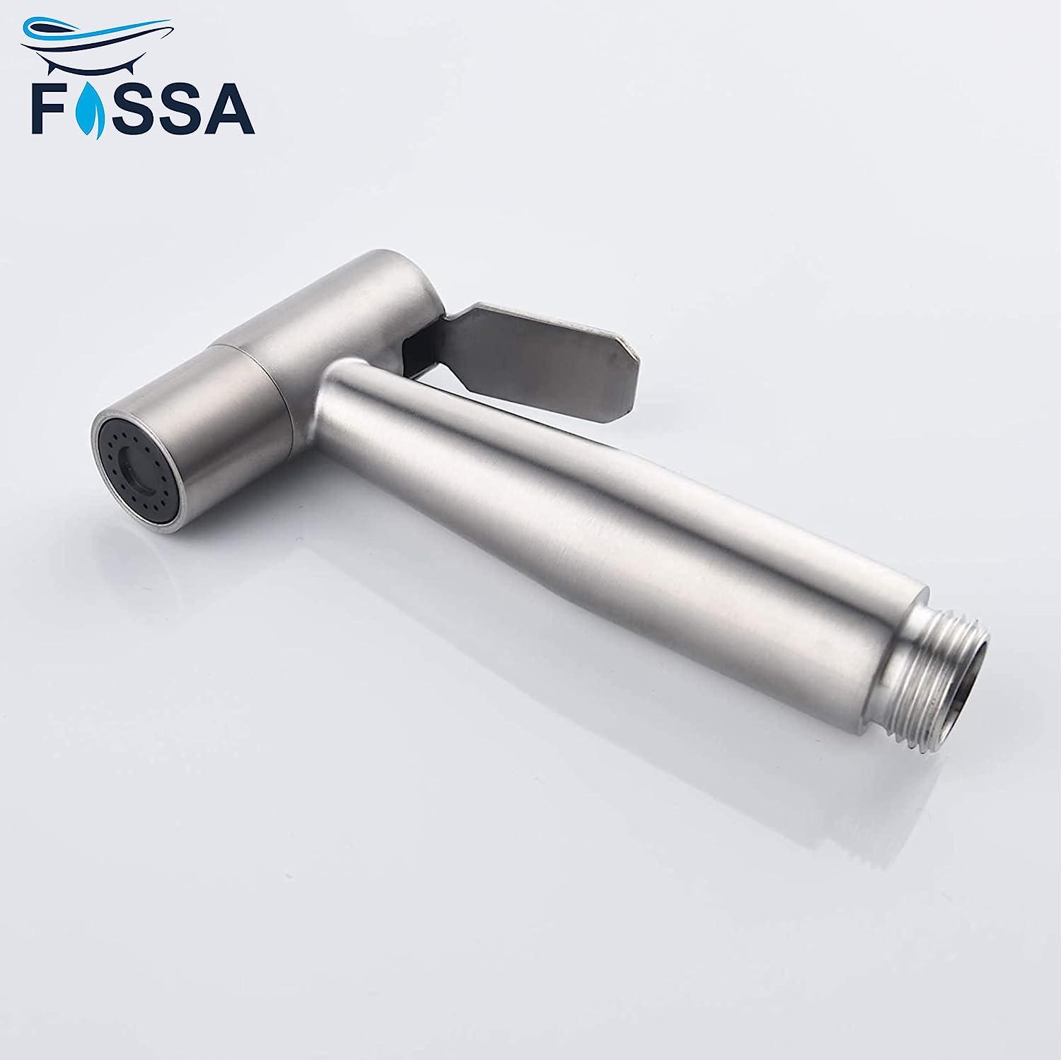 Fossa Hand Held Bidet Sprayer Premium Stainless Steel Sprayer Shattaf - Bidet spray head for Toilet, Hand Bidet Sprayer for Toilet Fossa Home