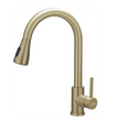 Fossa Kitchen Sink Mixer Tap with Pull Down Sprayer, Single Handle High Pull Out Kitchen Taps, Single Level Stainless Steel Gold ( Light Weight ) Fossa Home