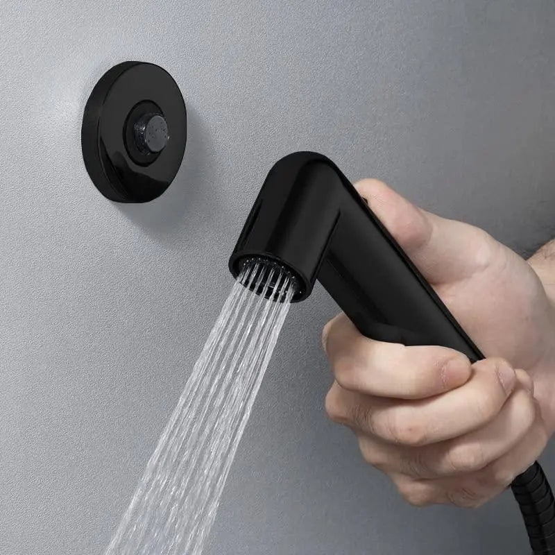 Fossa Magnetic Health Faucet with Magnetic Holder/Bidet Sprayer for Toilet and Bathroom/Jet Spray Black Fossa Home