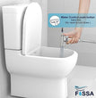Fossa Magneto Health Faucet/Bidet Sprayer for Toilet and Bathroom with 1 Mtr Hose Pipe and Magnet Holder (Silver) HF-1922 - Fossa Home 