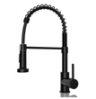 Fossa Pull Down Sprayer, Kitchen Mixer Tap 360° Swivel, Commercial Kitchen Faucet Single Handle Mixer Tap with 2 Spray Modes Brushed Black Fossa Home