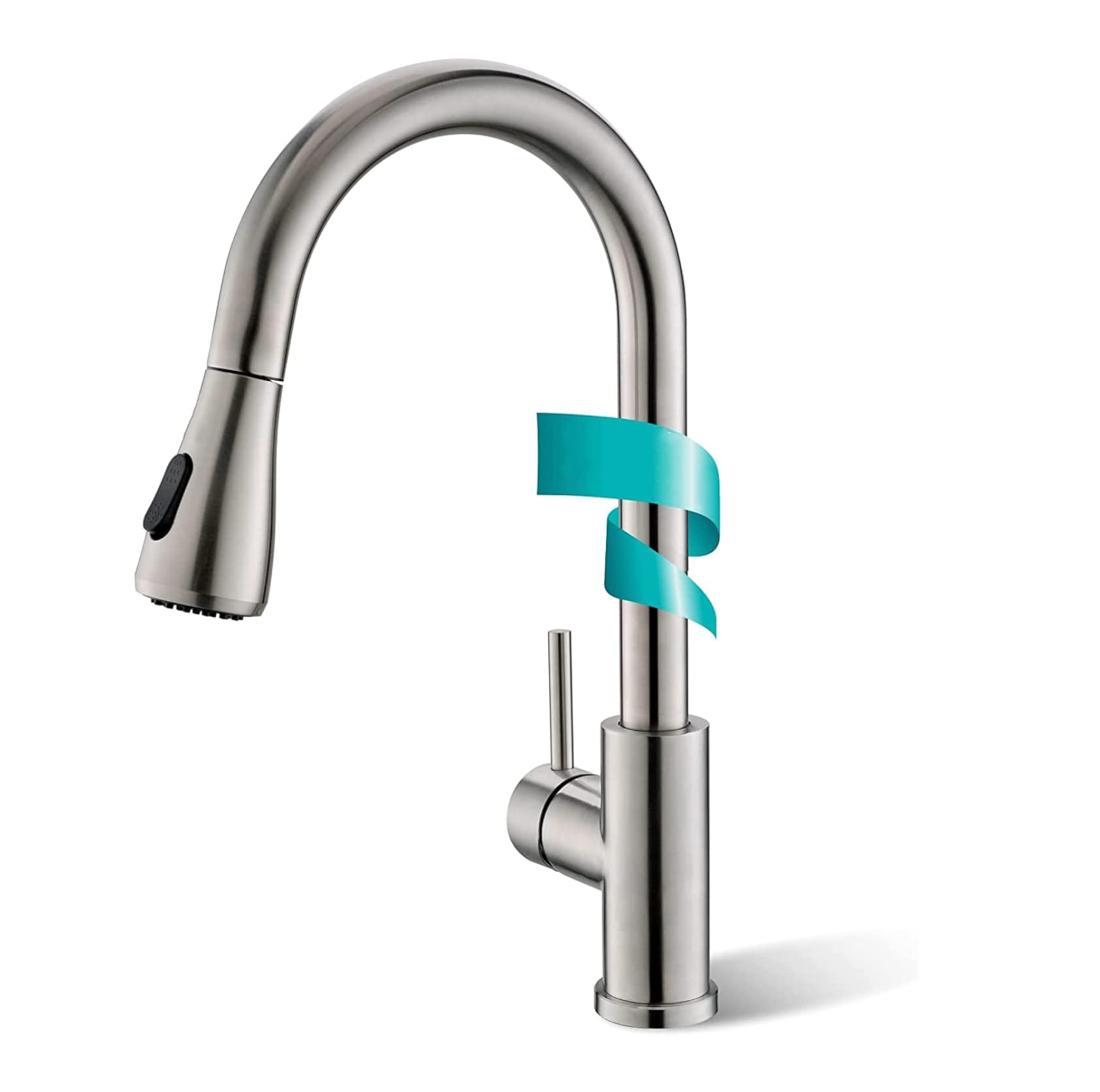 Fossa Pull-Out Kitchen Tap 360° Swivel Range Sink Mixer Tap Single Lever Mixer Tap for Kitchen Sink Fossa Home