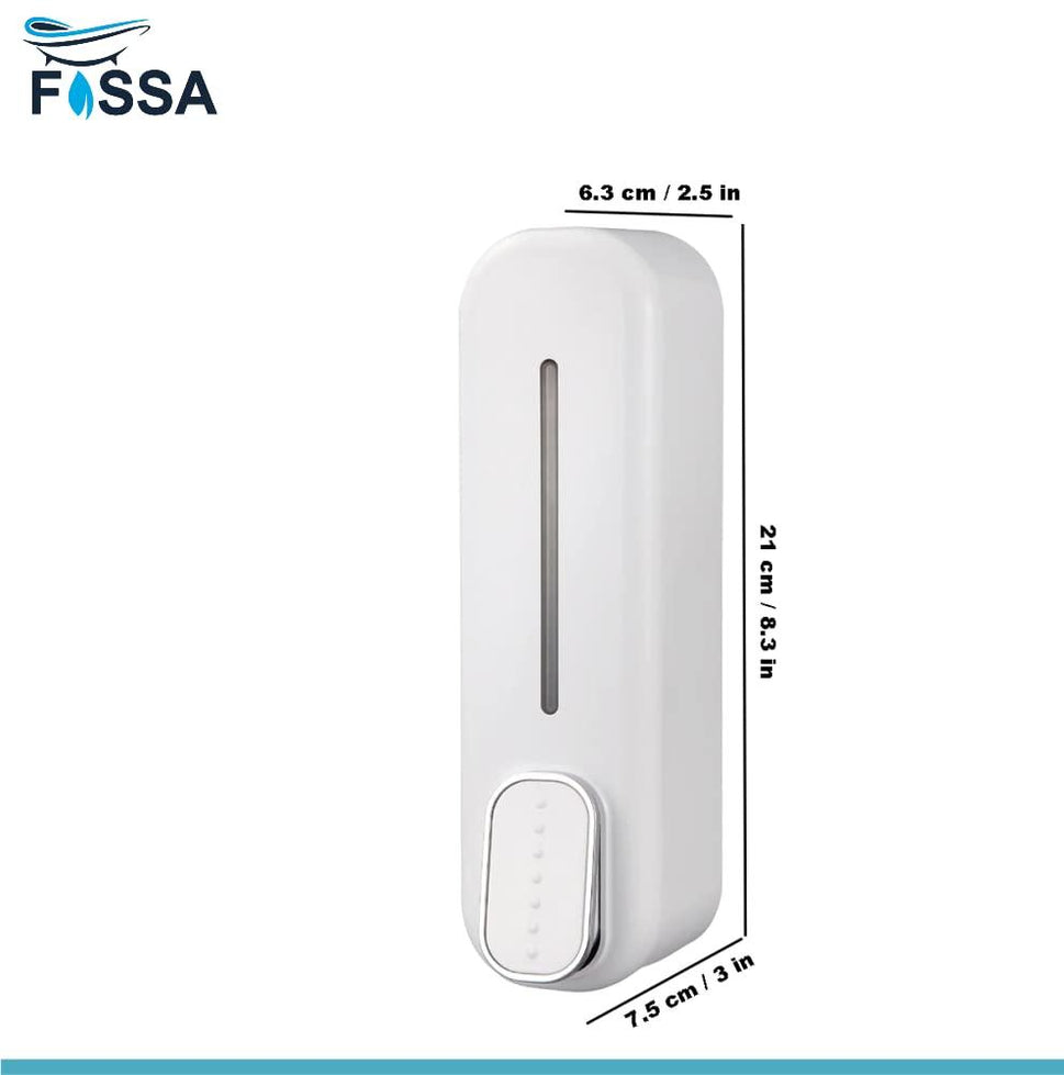 Fossa Soap Dispenser Wall Mounted, 350ml Manual Shower Gel Shampoo Sanitizer Dispenser Holder SD-003 - Fossa Home 
