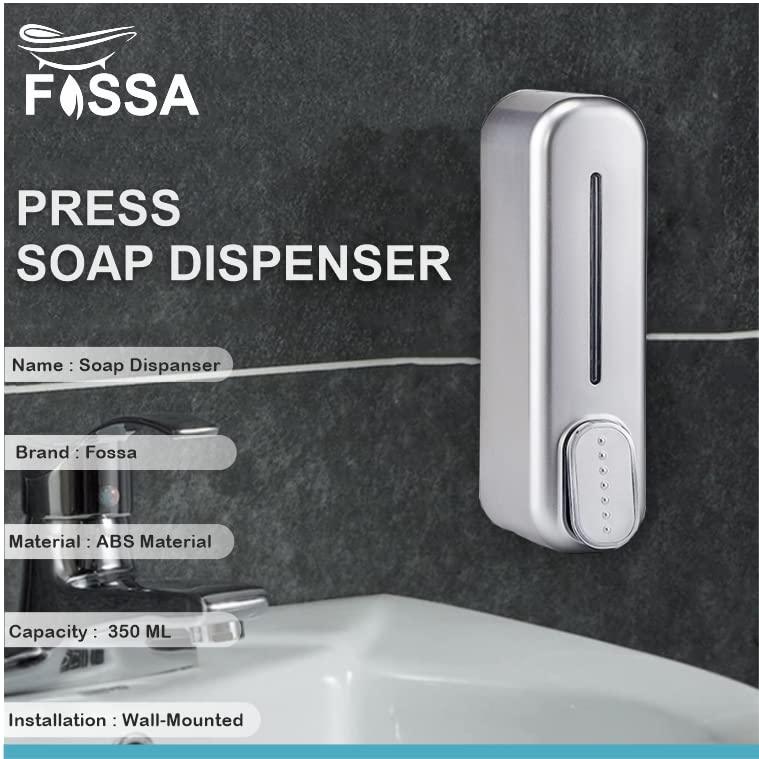 Fossa Soap Dispenser Wall Mounted, 350ml Manual Shower Gel Shampoo Sanitizer Dispenser Holder SD-004 - Fossa Home 