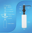 Fossa Soap Dispenser for Kitchen Sink Stainless Steel Built in Sink Soap Dispenser with Refillable Bottle 300ml Capacity Black - Fossa Home 