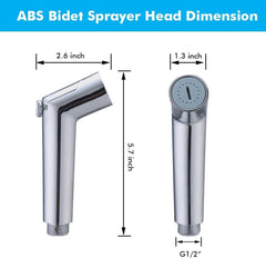 Fossa Stady Handheld Bidet Sprayer Head for Toilet Baby Cloth Diaper Sprayer with Adjustable Water Pressure Switch Spray Attachment for Bathing Pets Shower Fossa Home
