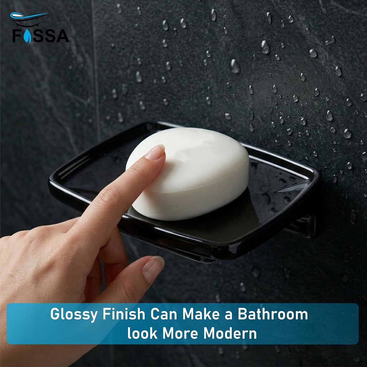 Sleek black color that adds sophistication to any bathroom.