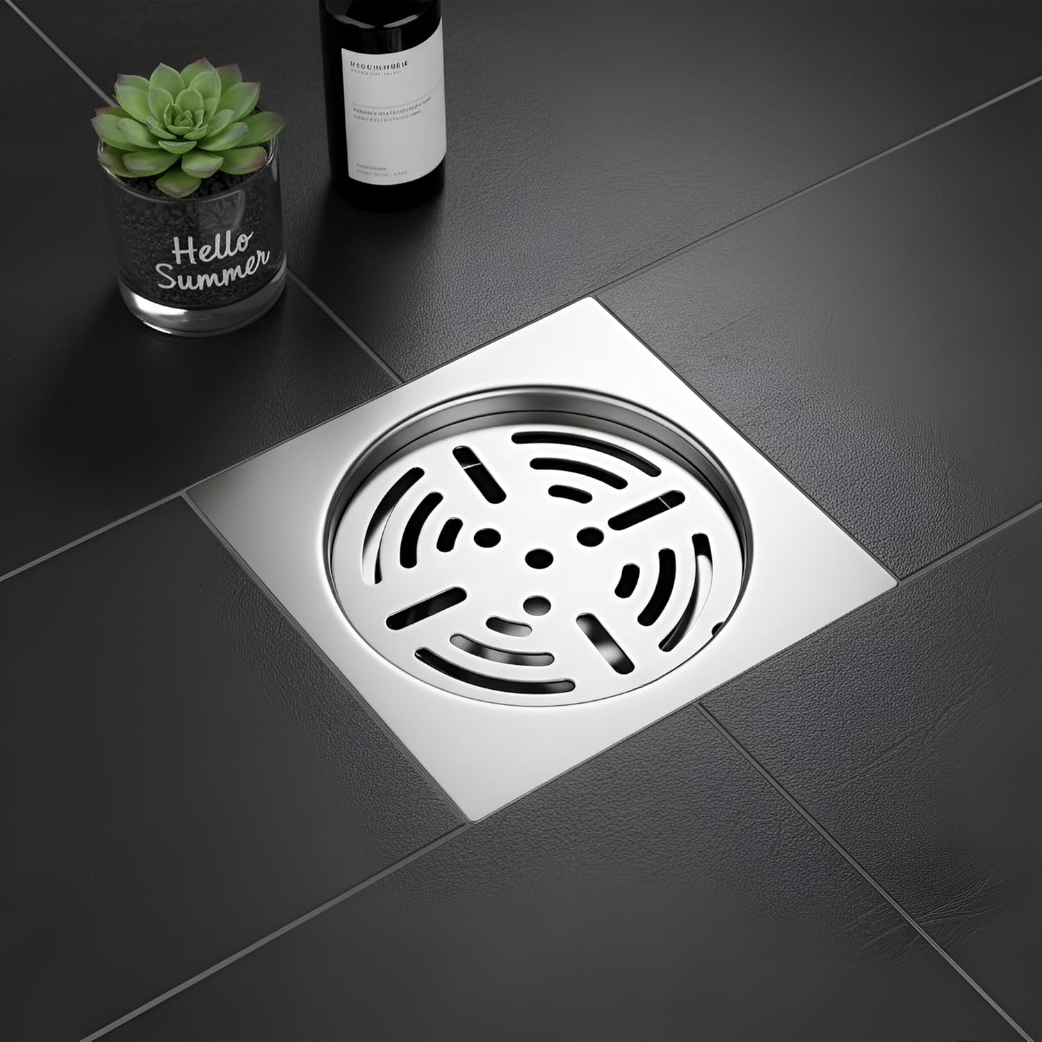 Wifi Floor Drain (5 x 5 Inches) Premium Stainlees Steel