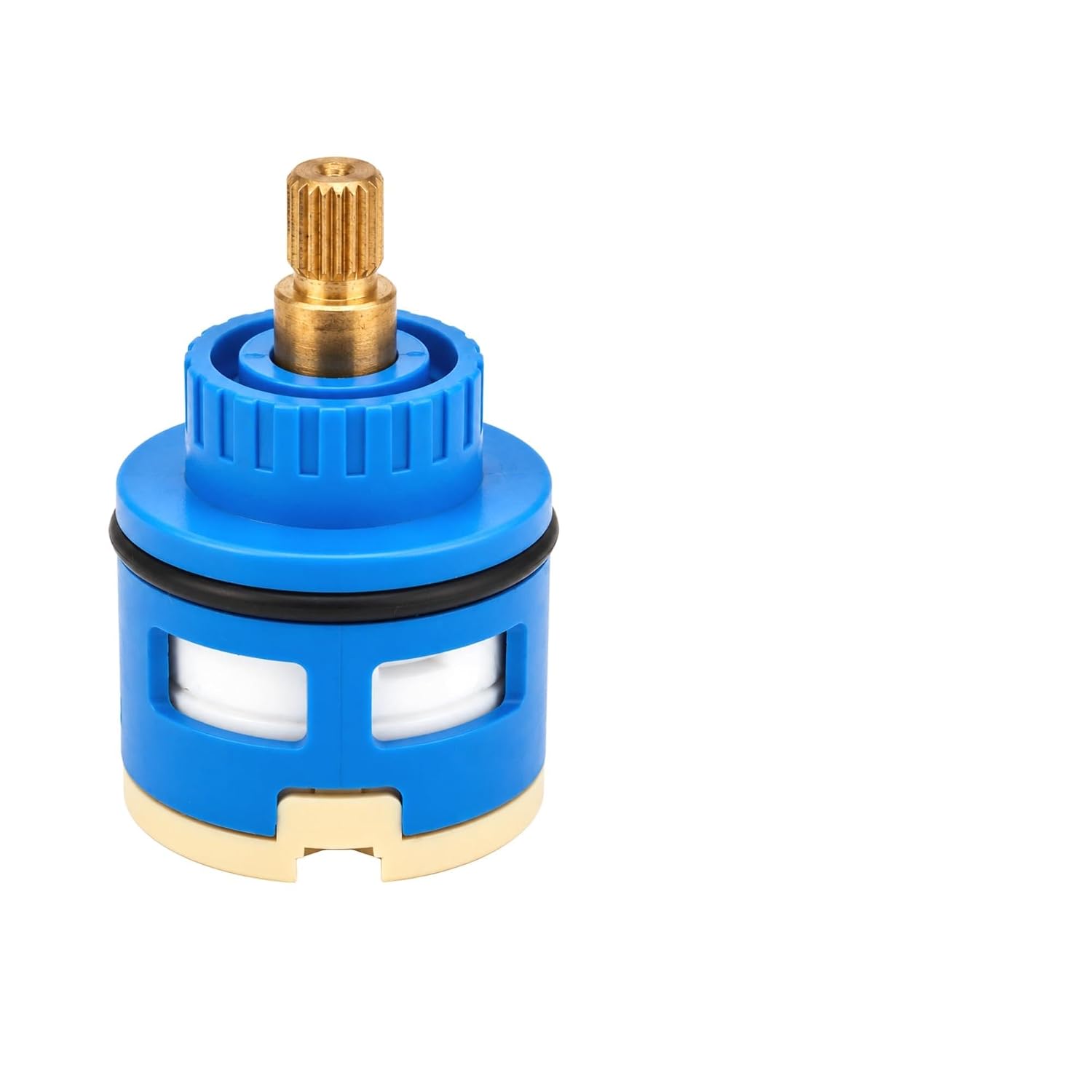 Fossa Brass Round Stem Single Lever Mixer Tap Ceramic Cartridge
