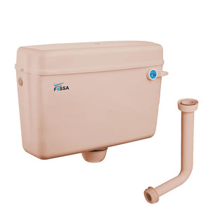 Fossa Flushing Cistern (9 Ltr) Capacity Side Handle Flush Tank ivory - Fossa Home 