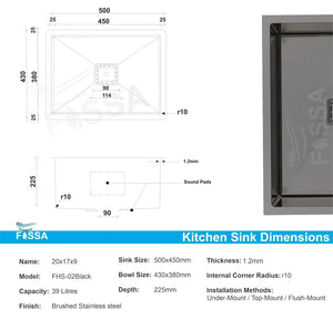 single bowl kitchen sink, deep stainless steel, modern compact, spacious, matte finish top mount, under, easy clean, rust resistant, scratch, noise reducing, for small kitchens, large, renovation, modern design, 304 