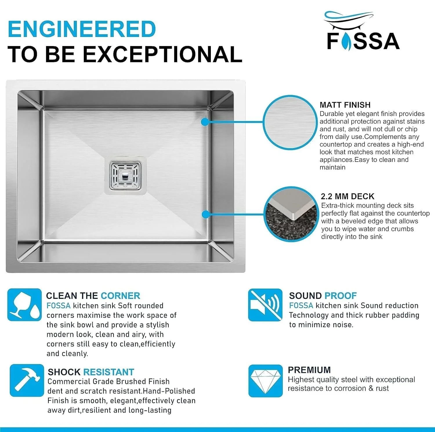 single bowl kitchen sink, deep stainless steel, modern compact, spacious, matte finish top mount, under, easy clean, rust resistant, scratch, noise reducing, for small kitchens, large, renovation, modern design, 304 