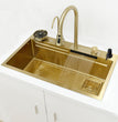 Single Bowl gold kitchen sink 
