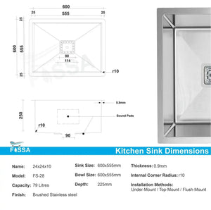 single bowl kitchen sink, deep stainless steel, modern compact, spacious, matte finish top mount, under, easy clean, rust resistant, scratch, noise reducing, for small kitchens, large, renovation, modern design, Premium_