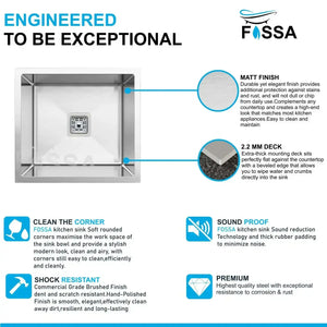 single bowl kitchen sink, deep stainless steel, modern compact, spacious, matte finish top mount, under, easy clean, rust resistant, scratch, noise reducing, for small kitchens, large, renovation, modern design, Premium_