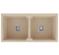 quartz double bowl sink, composite, coupling modern scratch resistant, heat, stain proof, noise reduction, elegant design, deep, easy clean, stylish, contemporary fixtures, renovation, under mount, top, large capacity, seamless, long lasting, hygienic surface, food safe, workstation, multifunctional, home improvement, to impact, smooth matte, luxury