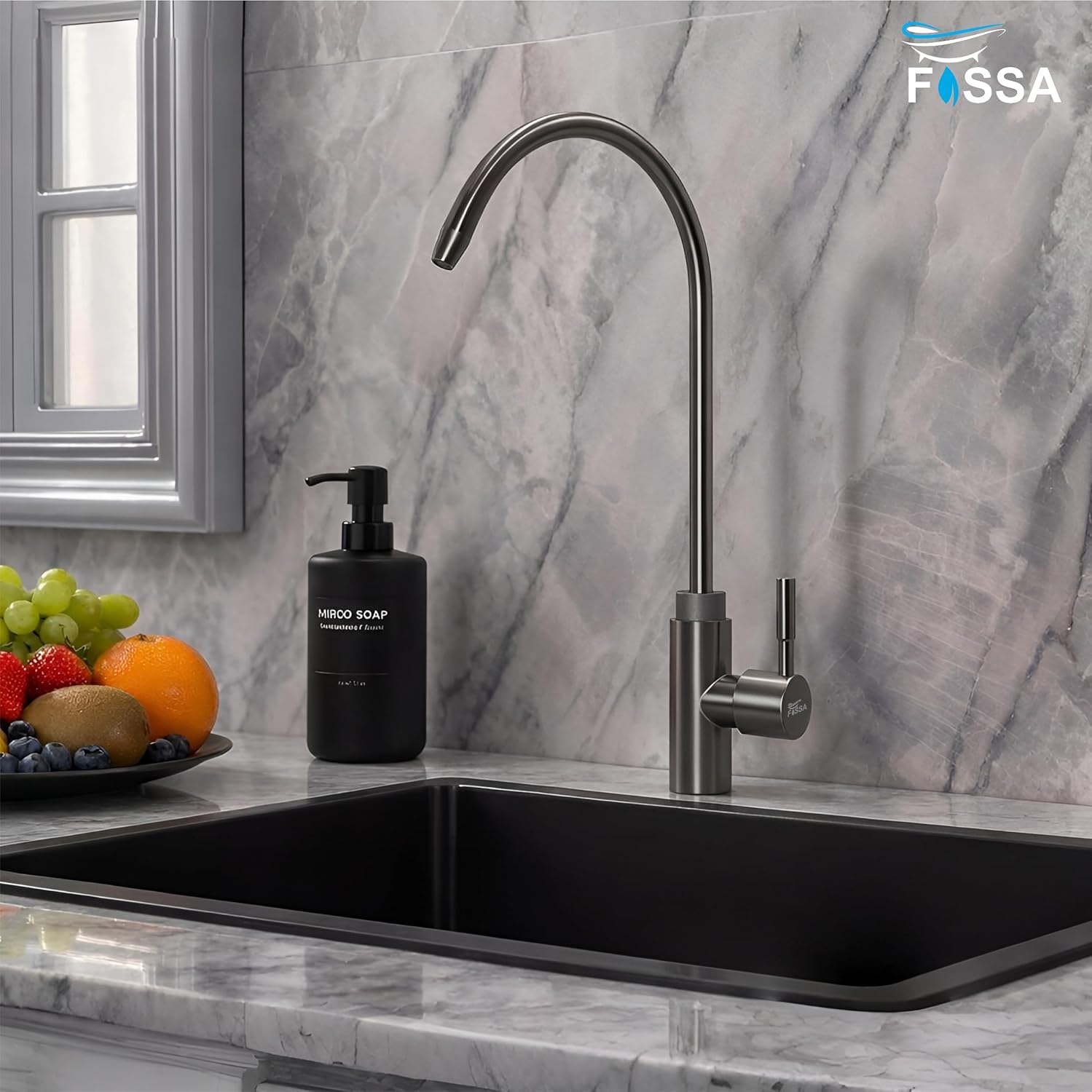 360° swivel, lead-free, 304 stainless steel design.