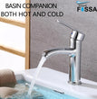 Fossa single lever basin hot and cold water supply faucet 
