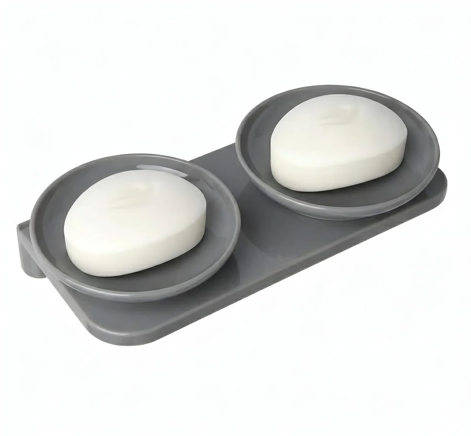 Gery Soap Dish Unbreakable Abs Round Ceramic Finish (RG-122)