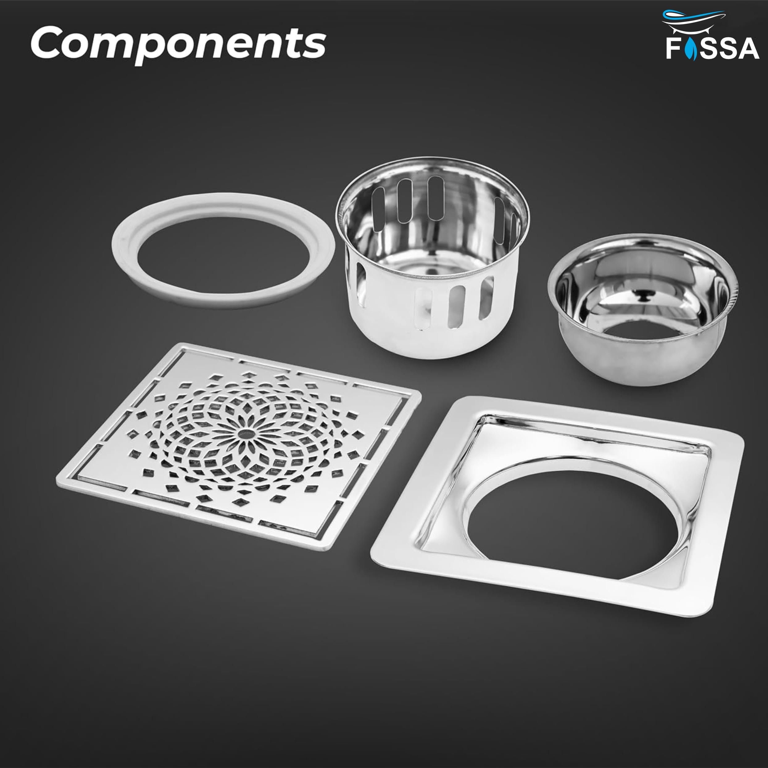 Prime Drain Premium Bathroom Floor Drain with Smooth Flow Technology