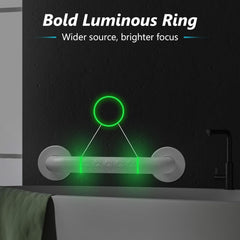 Fossa 16 Inch 304 Stainless Steel Luminous Grab Bar Wall Mounted Safety Balance Handle | Non-Slip for Elderly, Kids | Strong Load Bearing Armrest- Pack of 1 White (Matte Finish) (Copy)