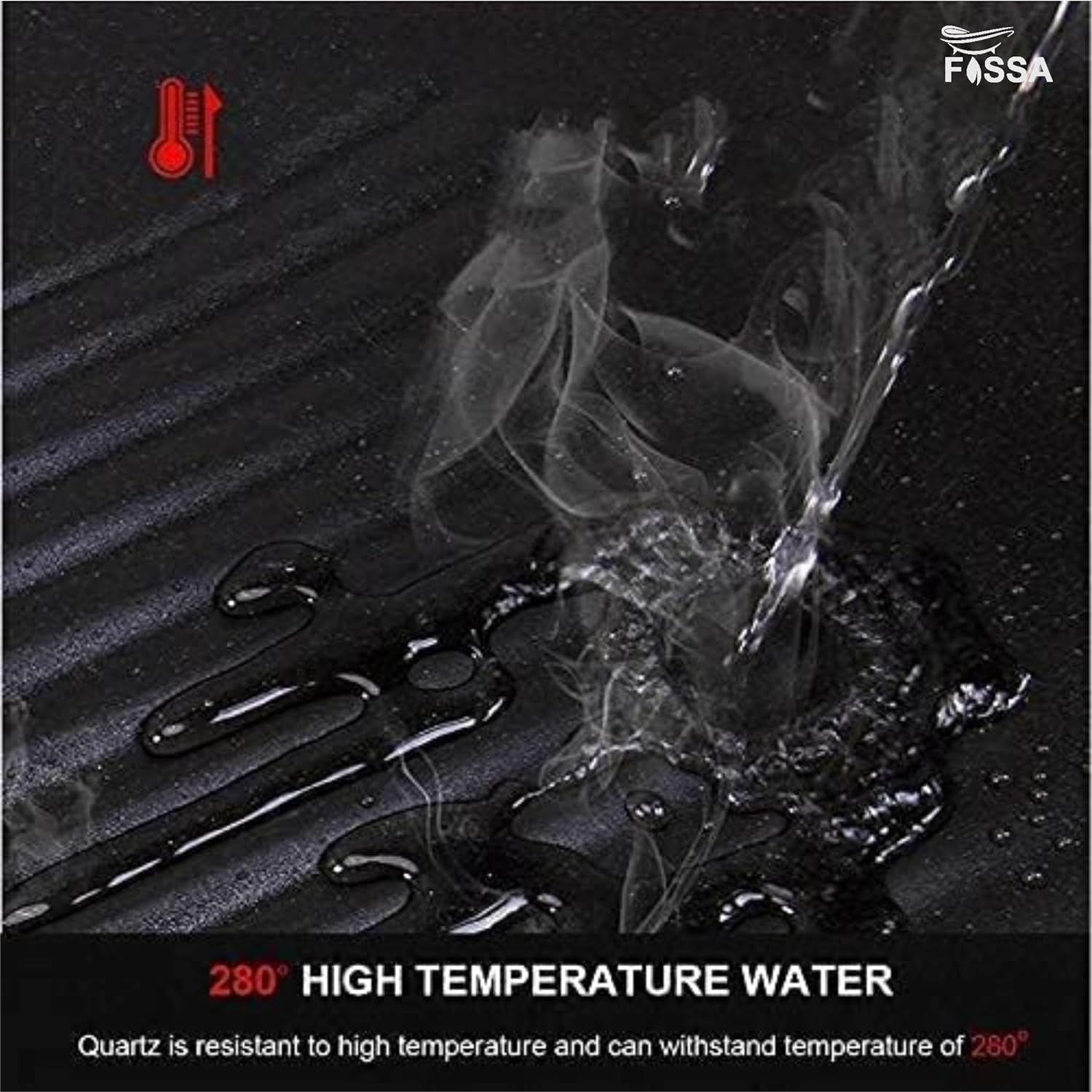 Quartz kitchen sink of high temperature 