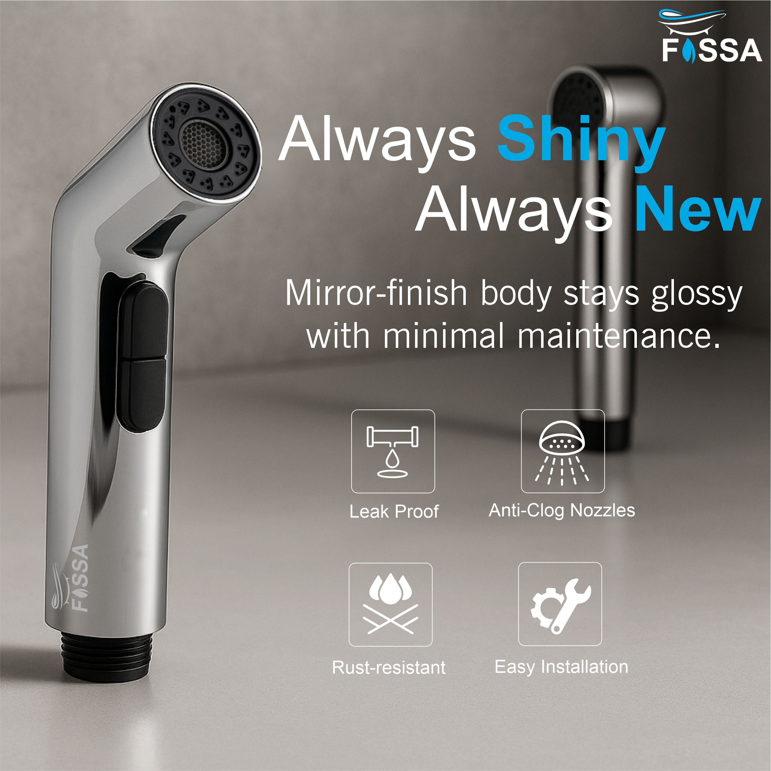 bathroom health faucet gun abs silver handheld bidet spray