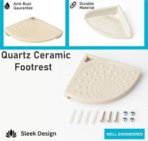 modern bathroom ivory foot rest stand unbreakable abs