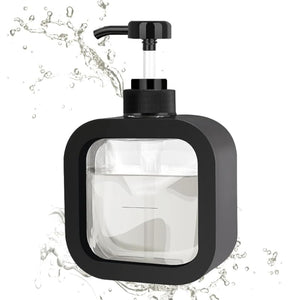 Jumbo ABS Liquid Soap Dispenser 300ml  Wall Mounted  Black - Fossa Home 