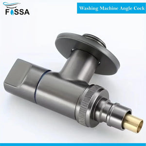 Laundry Faucet Black Stainless Steel Angle Valve - Fossa Home 