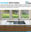 fossa 32x18 drain board kitchen sink 