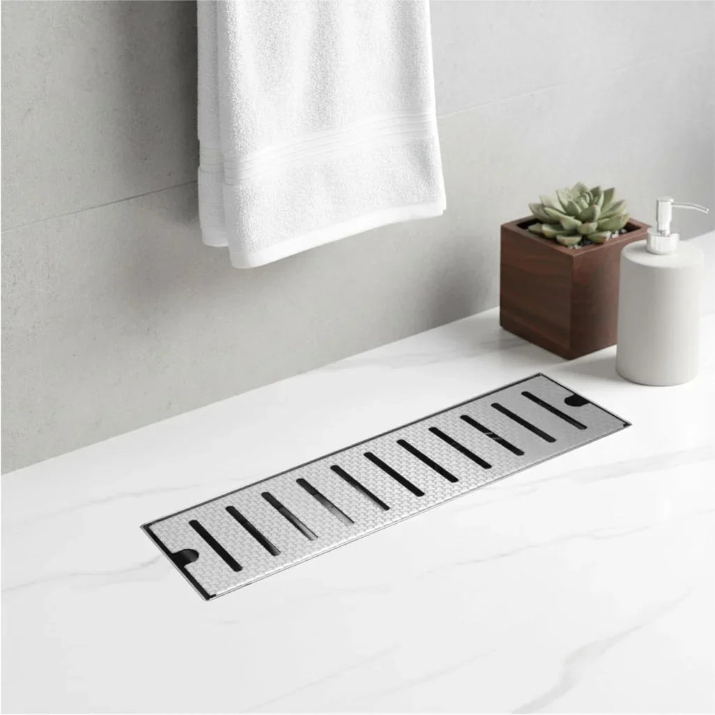 linear shower drain channel 12x4 inch honeycomb aisi 304 stainless steel