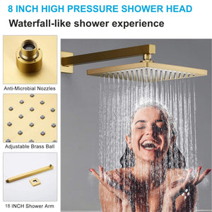 Enjoy a spa-like rainfall experience with powerful water flow.
