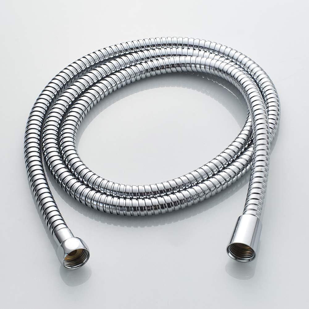 Stainless Steel Shower Hose Pipe -  1 Meter Silver - Fossa Home 