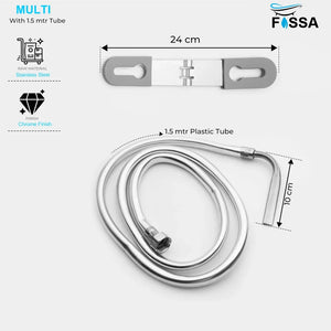 bathroom multi jet spray with durable pvc hose pipe 1.5m