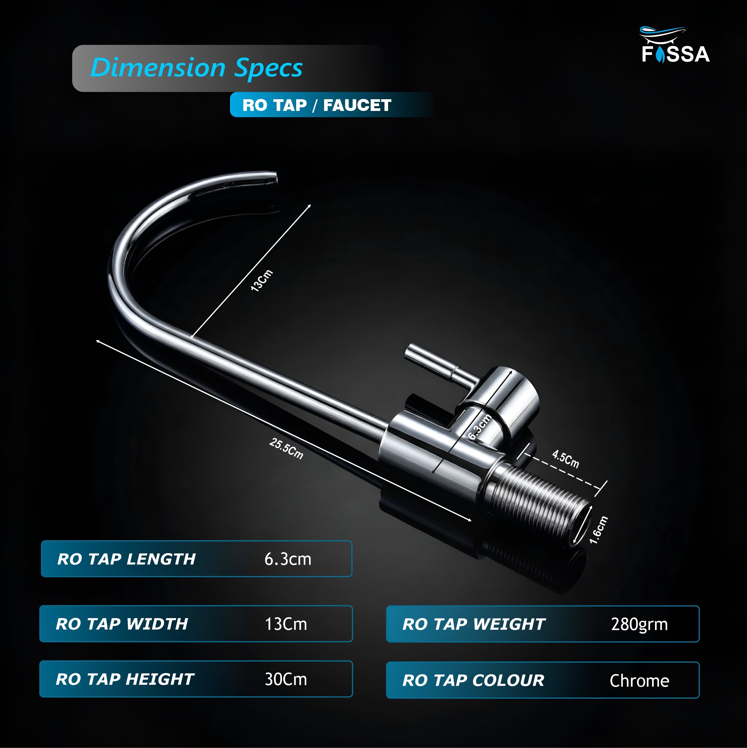RO Tap/Faucet Premium Stainless Steel Chrome