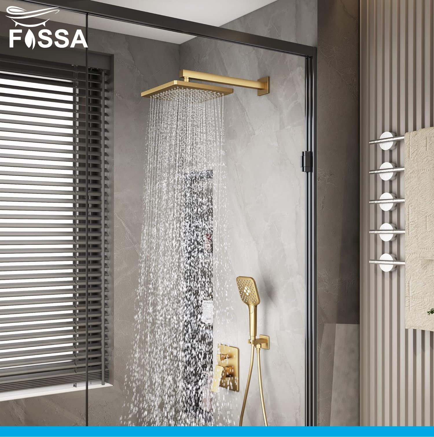Wide water coverage for a relaxing shower every day.
