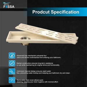Size: 18 x 4 Inches
Perfect Fit for Modern Shower Floors