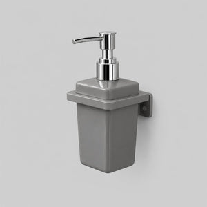 Premium Ceramic Grey Soap Dispenser | Unbreakable & Glossy Finish | 250 ML Capacity
