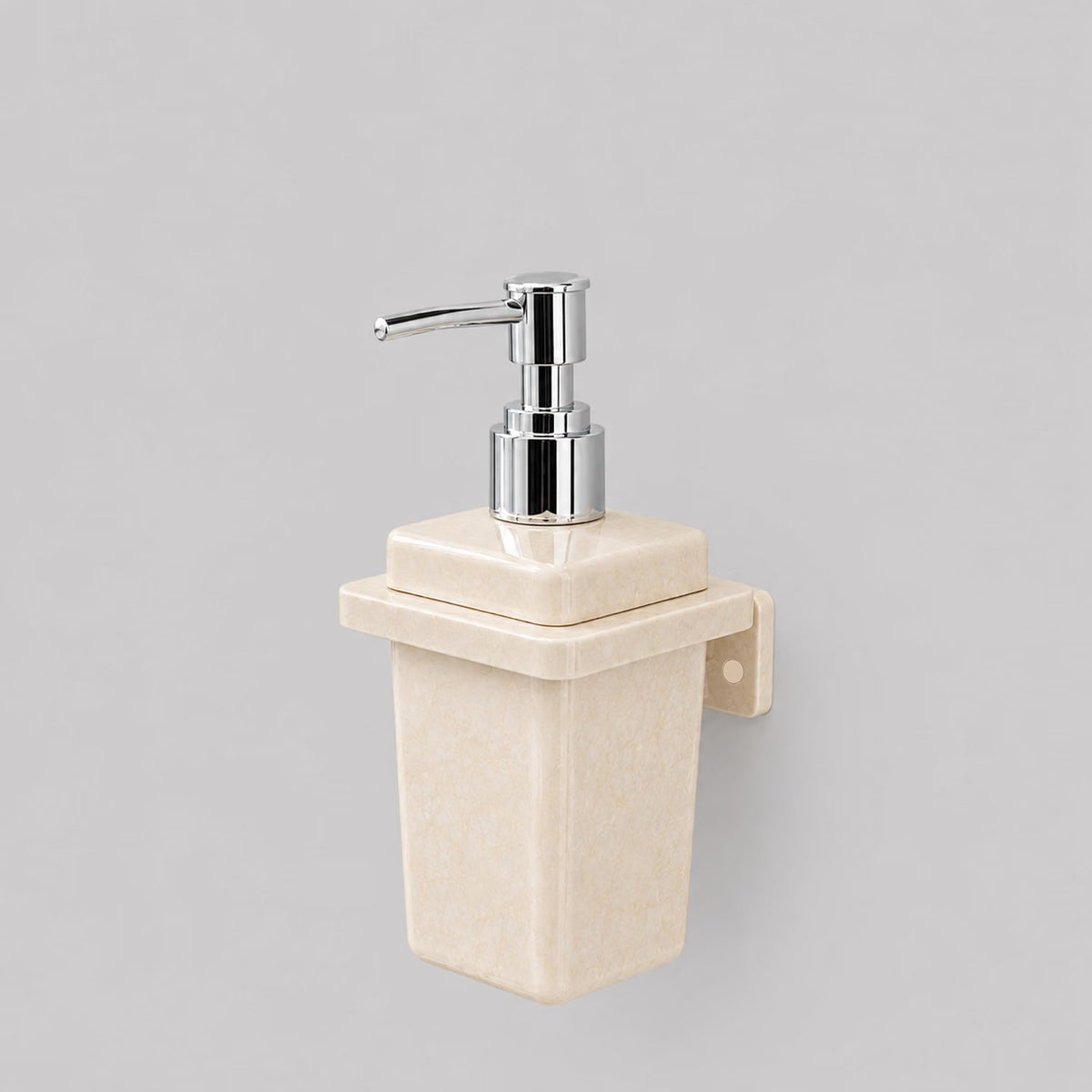 Premium Ceramic Ivory Soap Dispenser | Unbreakable & Glossy Finish | 250 ML Capacity