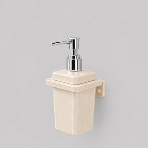 Premium Ceramic Ivory Soap Dispenser | Unbreakable & Glossy Finish | 250 ML Capacity