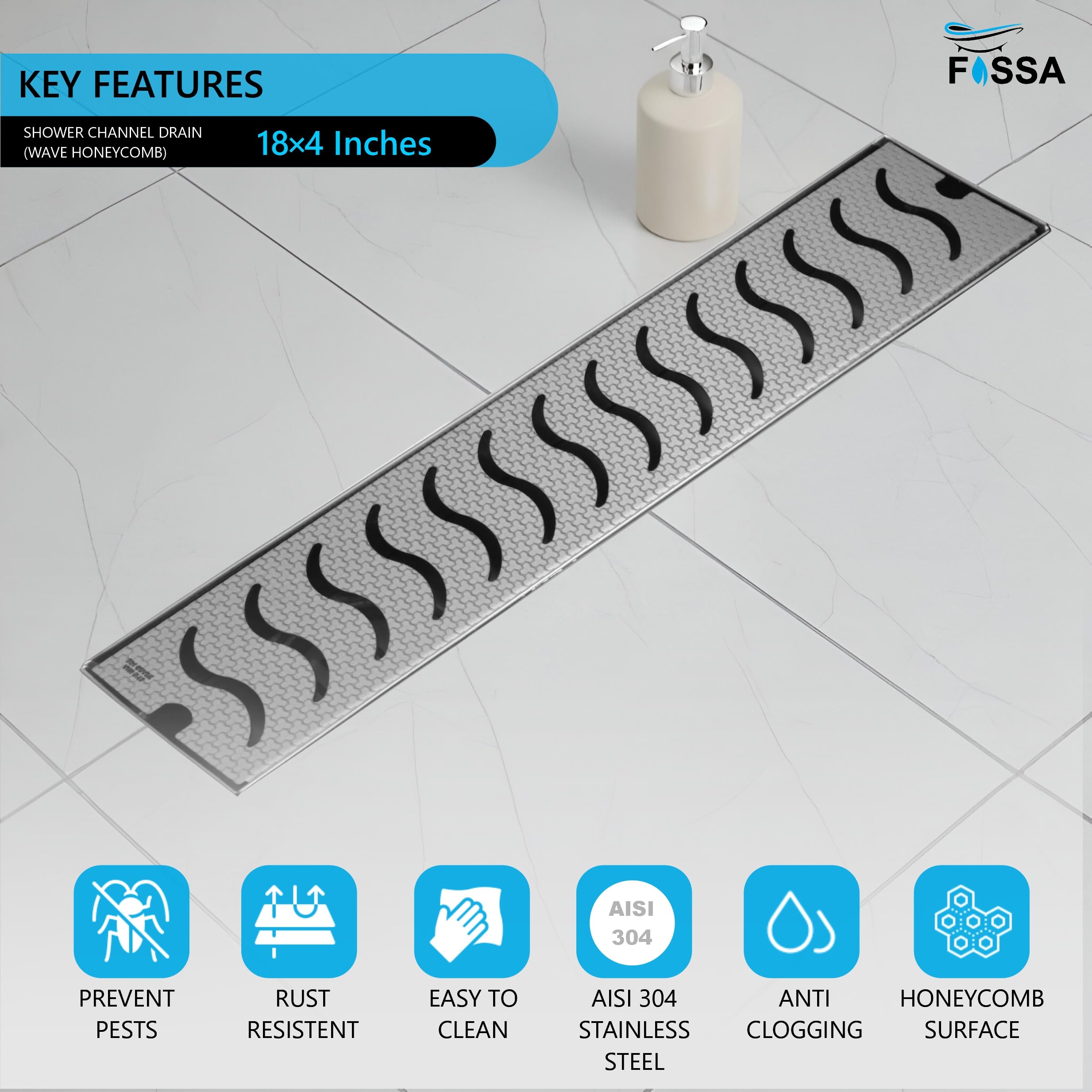 Stainless steel material helps resist water exposure, moisture, and daily use.