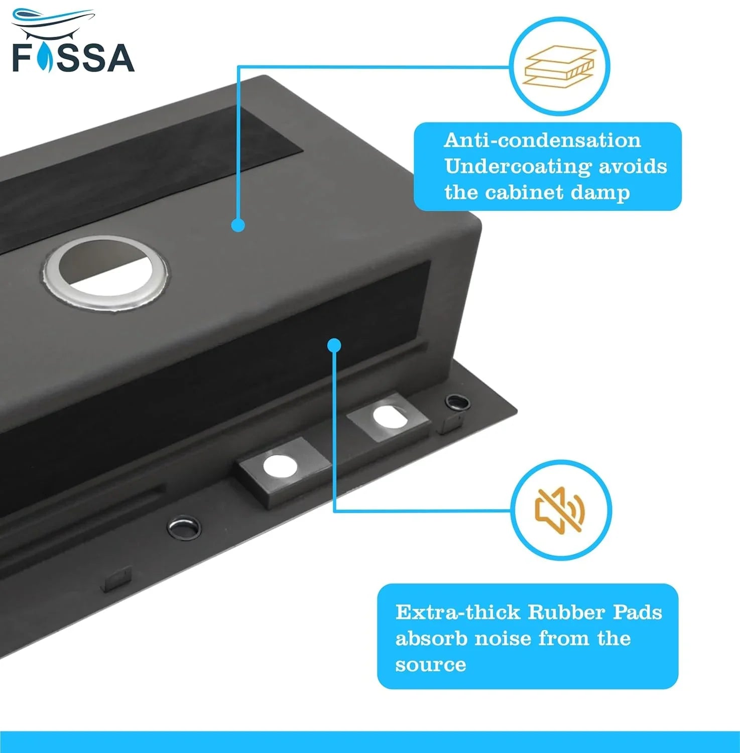 smart waterfall sink stainless steel 304 silver large single bowl design