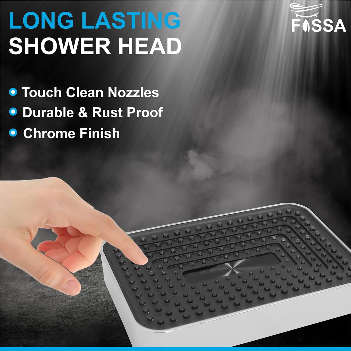 Consistent Water Distribution Provides an even and relaxing shower flow.
