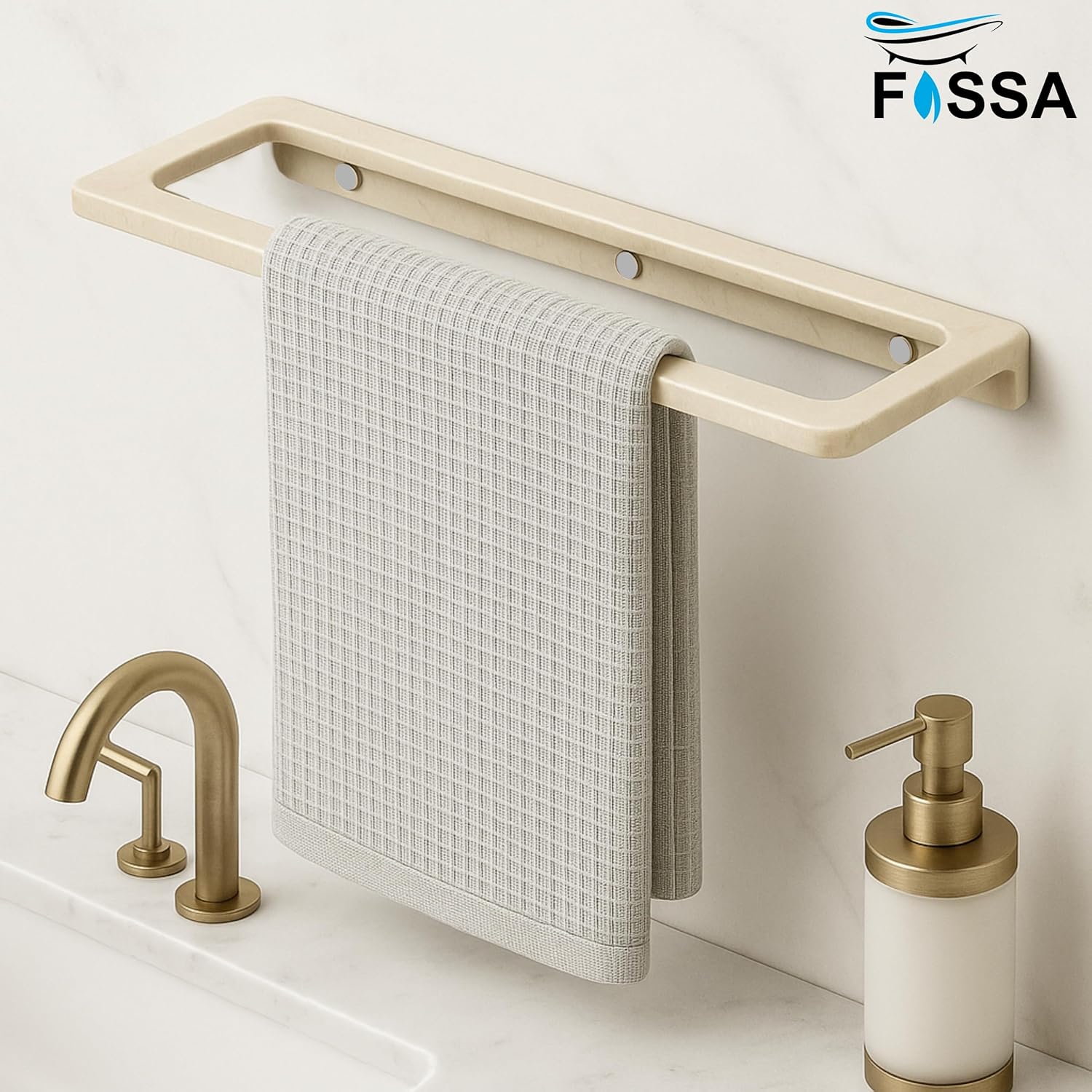 Keeps bathroom items organized without taking extra space.