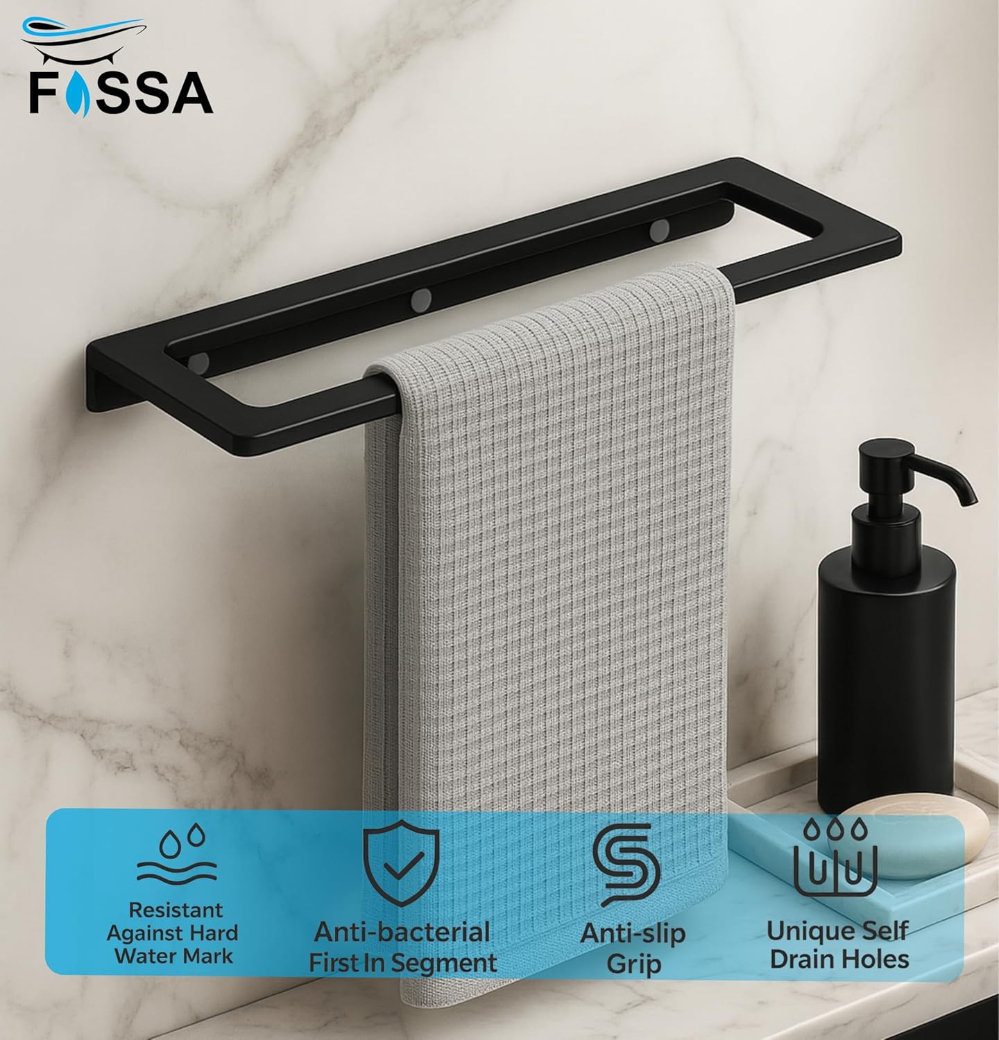Keeps bathroom items organized without taking extra space.