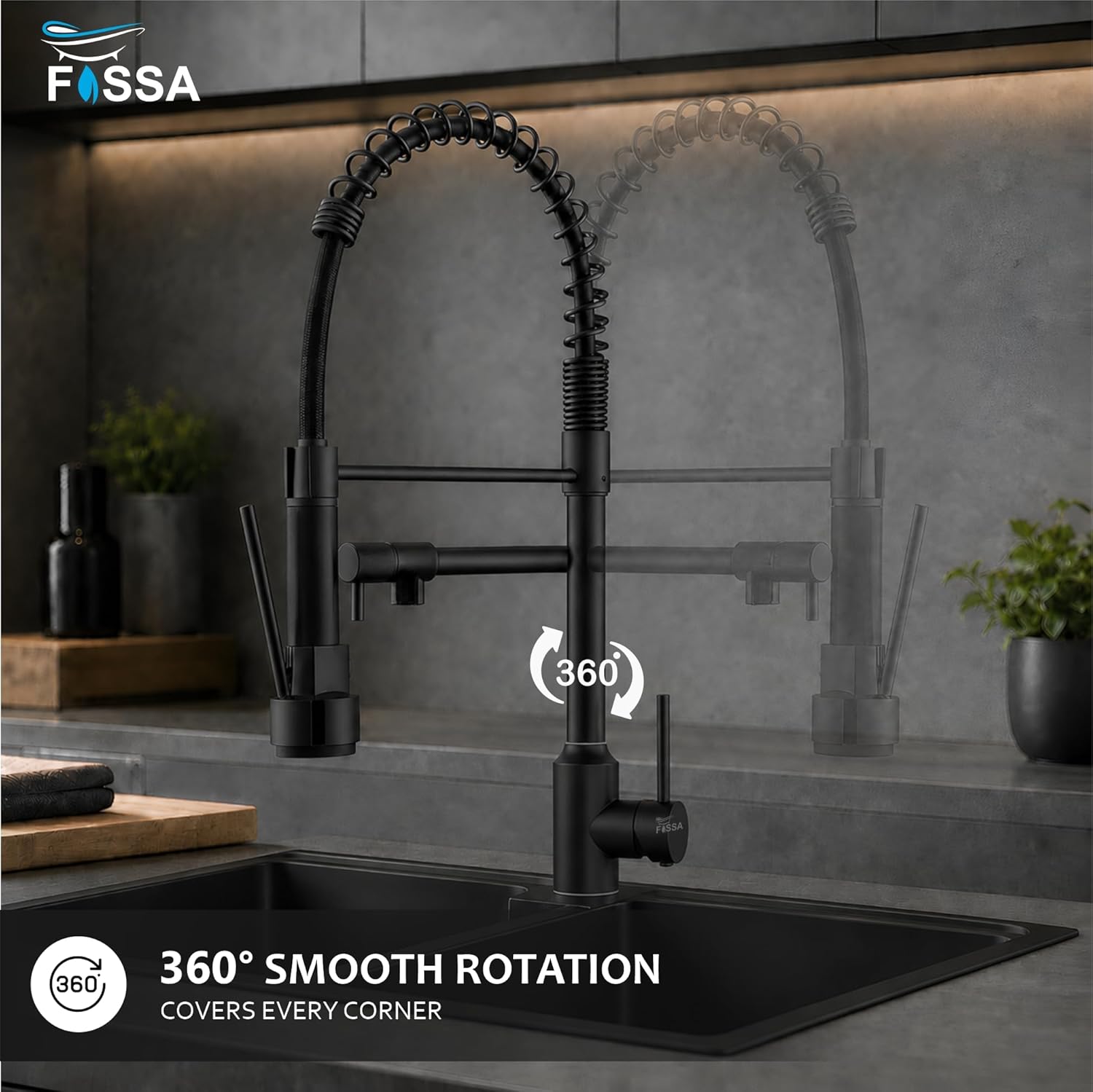 Easy Water Control   Control water flow and temperature with one smooth handle
