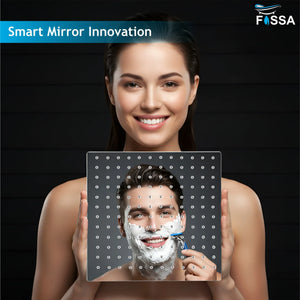 Ultra (12x12 Inches) 304- Grade Stainless Steel Chrome Finish Overhead Shower Without Arm - Fossa Home 