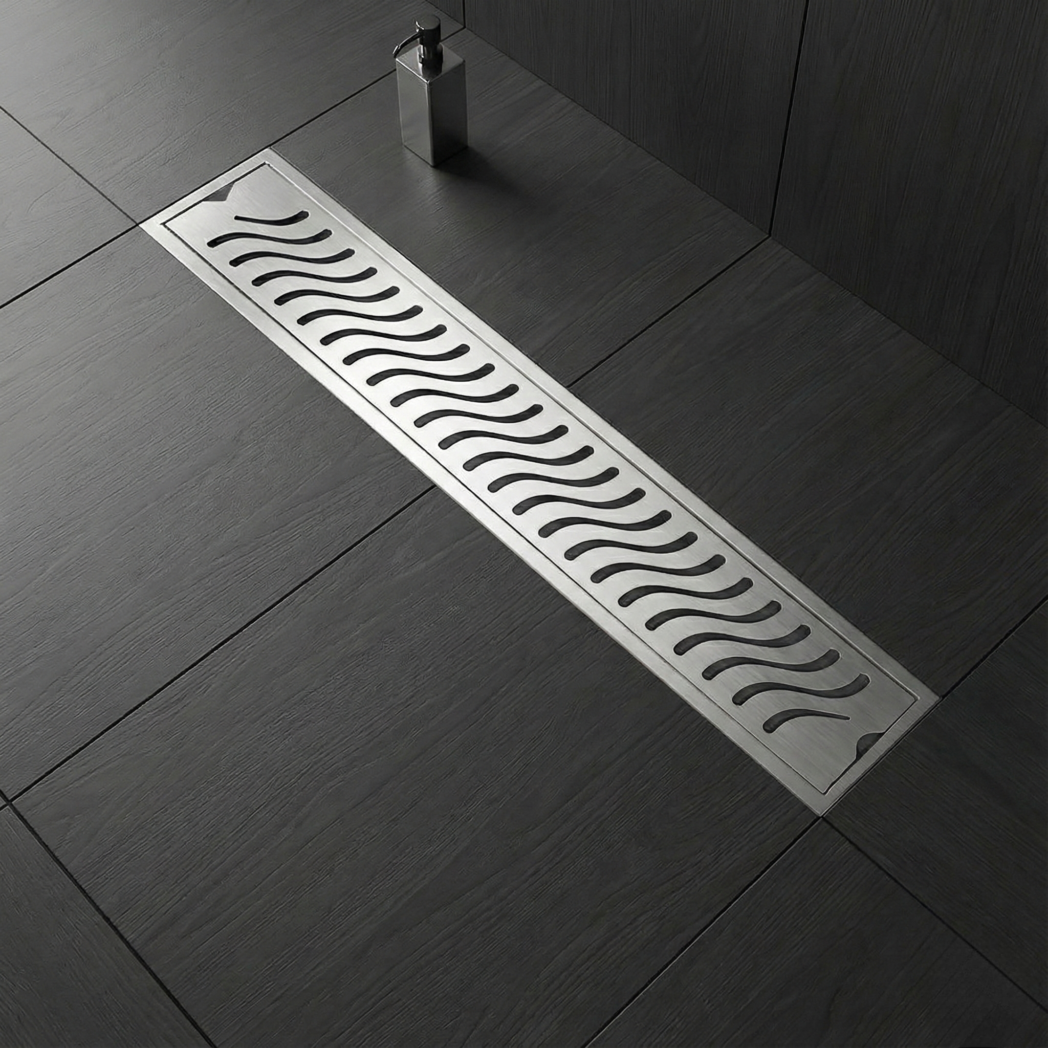 Stainless steel floor drain with a durable design for bathroom flooring